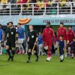 Pertandingan Timnas Indonesia U-17 kontra Ekuador U-17 pada pembukaan Piala Dunia U-17 2023 di Stadion Gelora Bung Tomo, Surabaya hari Jumat (10/11/2023). (Bagaskara Lazuardi/Bola.com)