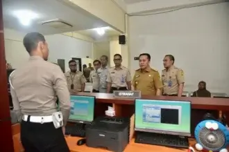 inspeksi mendadak (sidak) ke Unit Pelaksana Teknis Dinas (UPTD) Sistem Administrasi Manunggal Satu Atap (Samsat) Palembang III, Selasa (2/1/2024).