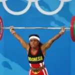Atlet angkat berat Papua Lisa Rumbewas saat tampil di ajang Olimpiade (Ist)