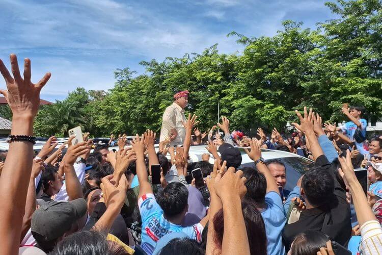 Prabowo Subianto menggelar kampanye di Kota Bengkulu