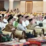 peringatan Isra Mikraj 1446 H di Aula Raja Inal Siregar, Kantor Gubernur, Medan, Sumatera Utara, Selasa (4/2/2025).